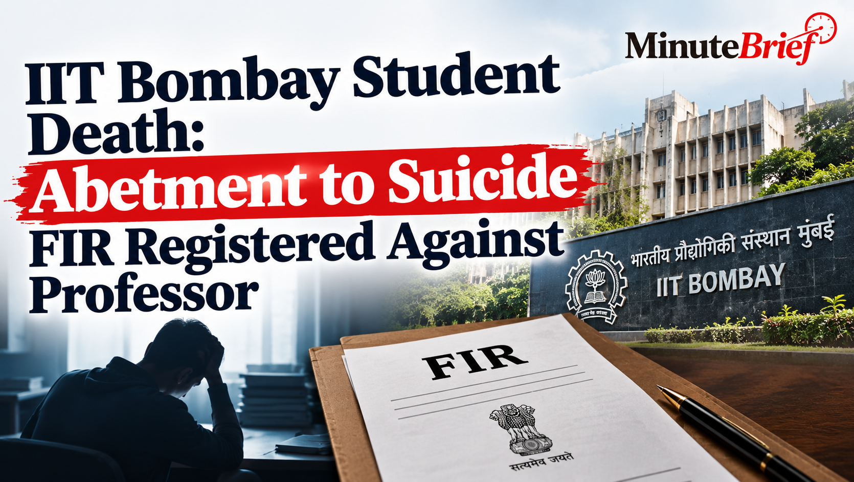 IIT Bombay Student Death: Abetment to Suicide FIR Registered Against Professor