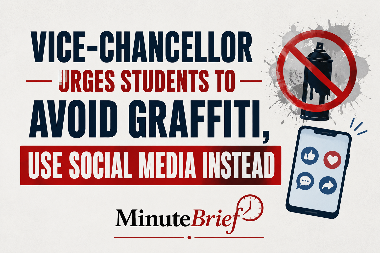 Vice-Chancellor Urges Students to Avoid Graffiti, Use Social Media Instead