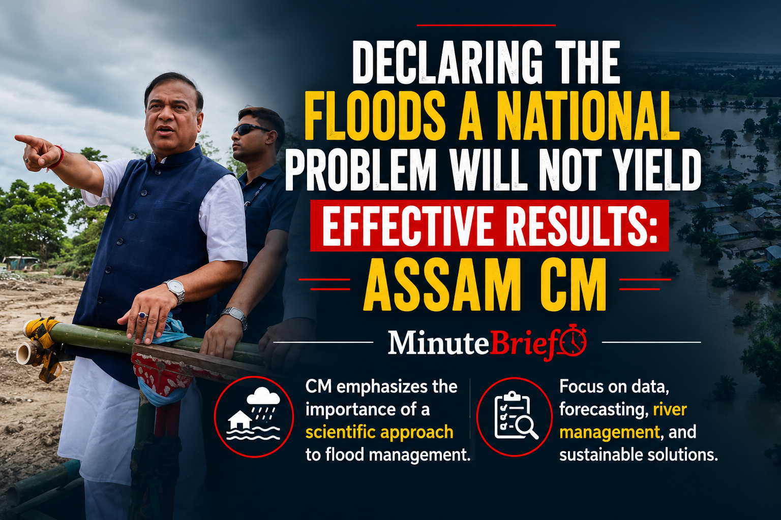 Declaring Assam floods a national problem alone won't solve issue, says CM