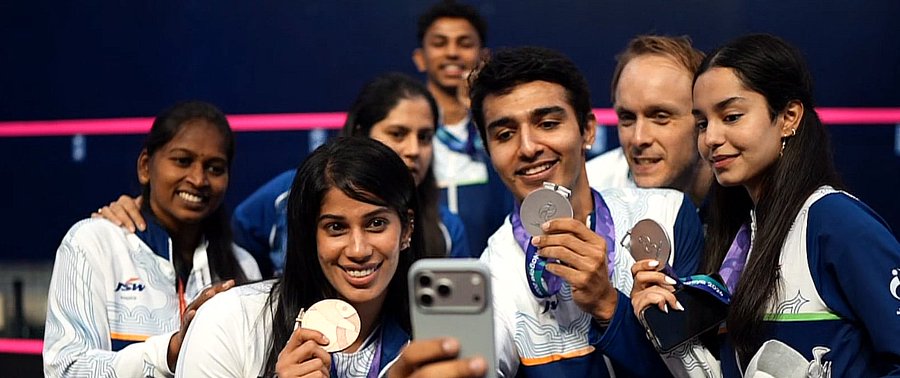 India Wraps Up 2026 Asian Games Squash Campaign with 5 Medals
