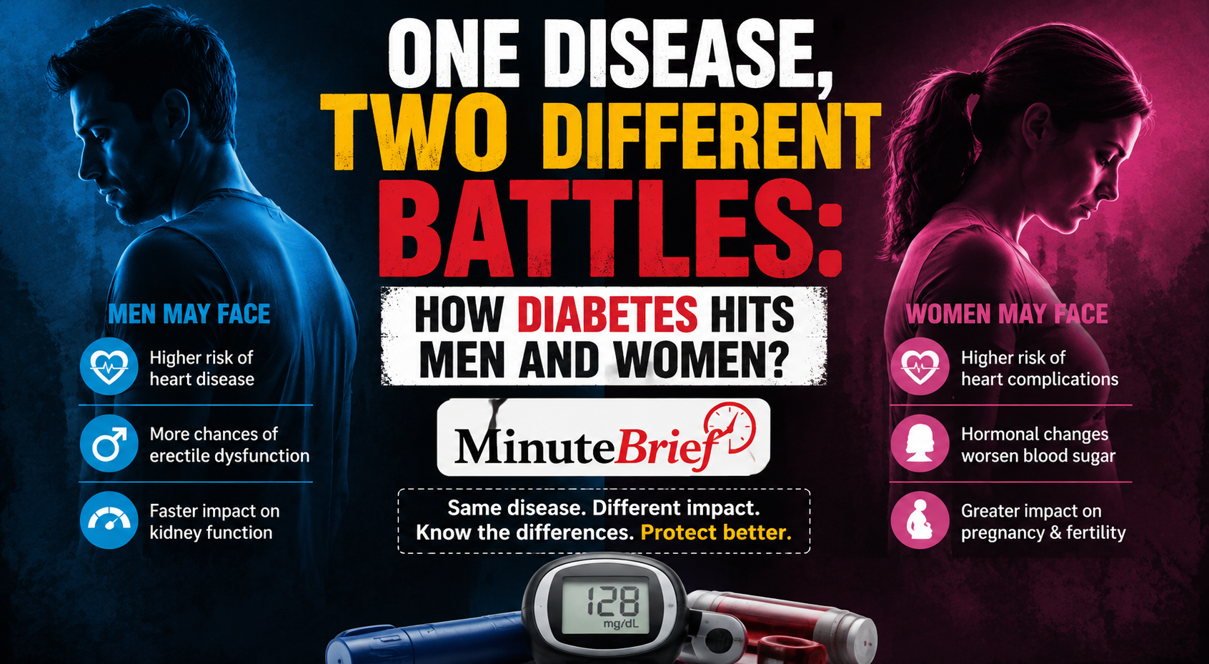Same Diabetes, Different Damage: Why Men And Women Dont't Face the Same Risk?