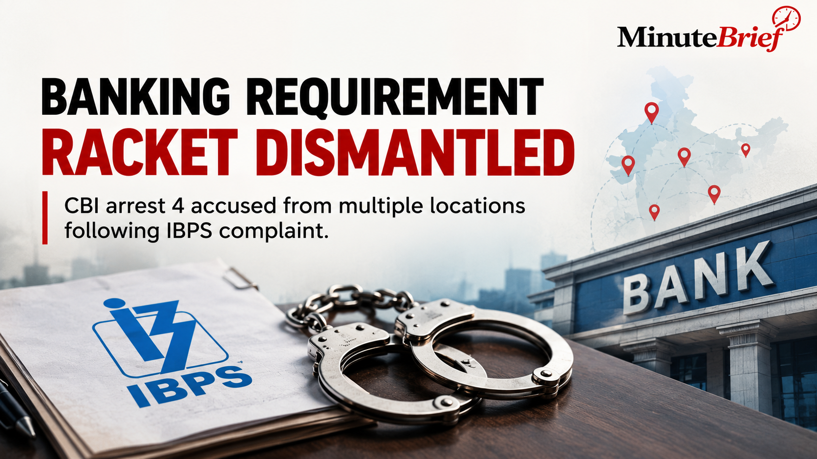 CBI Cracks Down on Banking Recruitment Fraud, Arrests Four Suspects Following IBPS Complaint