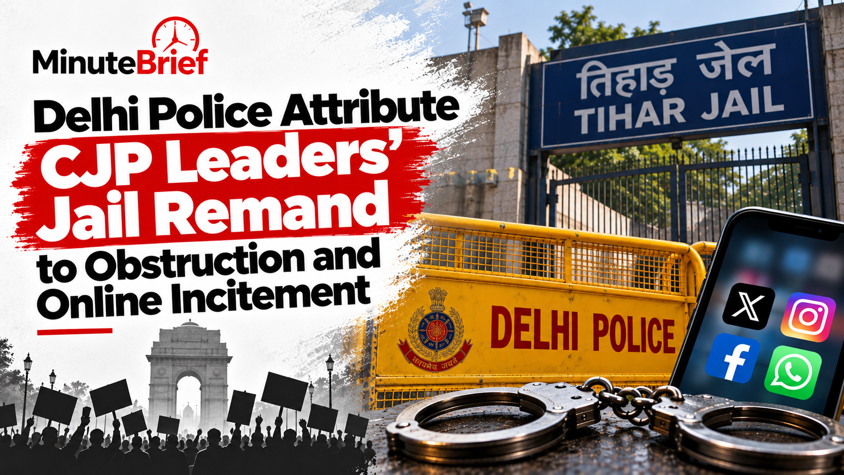 Delhi Police Attribute CJP Leaders’ Jail Remand to Obstruction and Online Incitement
