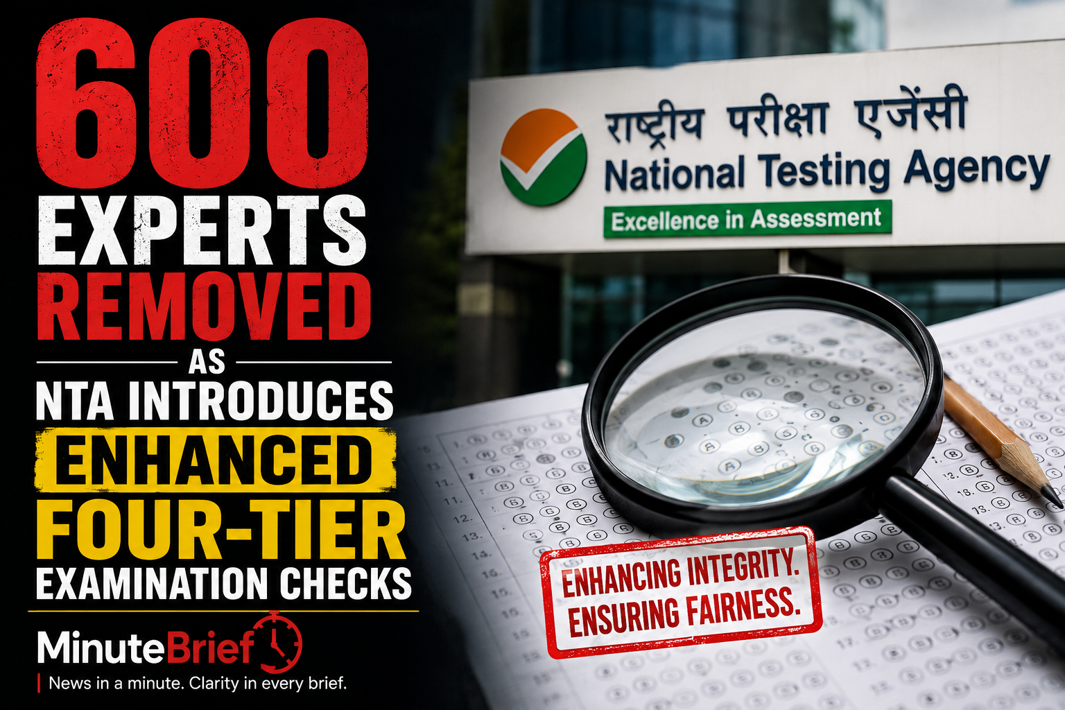 600 Experts Removed as NTA Introduces Enhanced Four-Tier Examination Checks