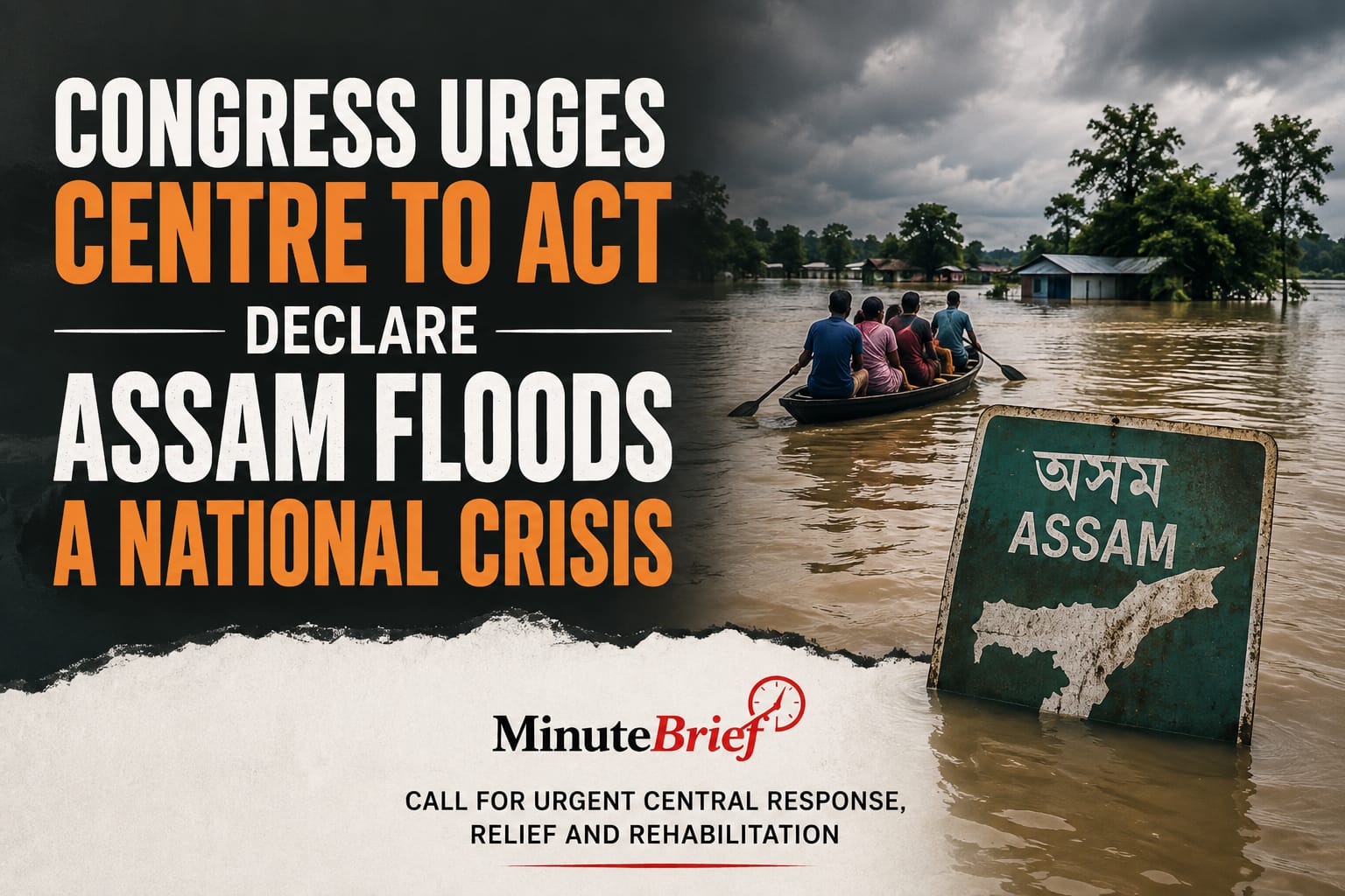 Assam floods affect 40% of land, Congress demands national status