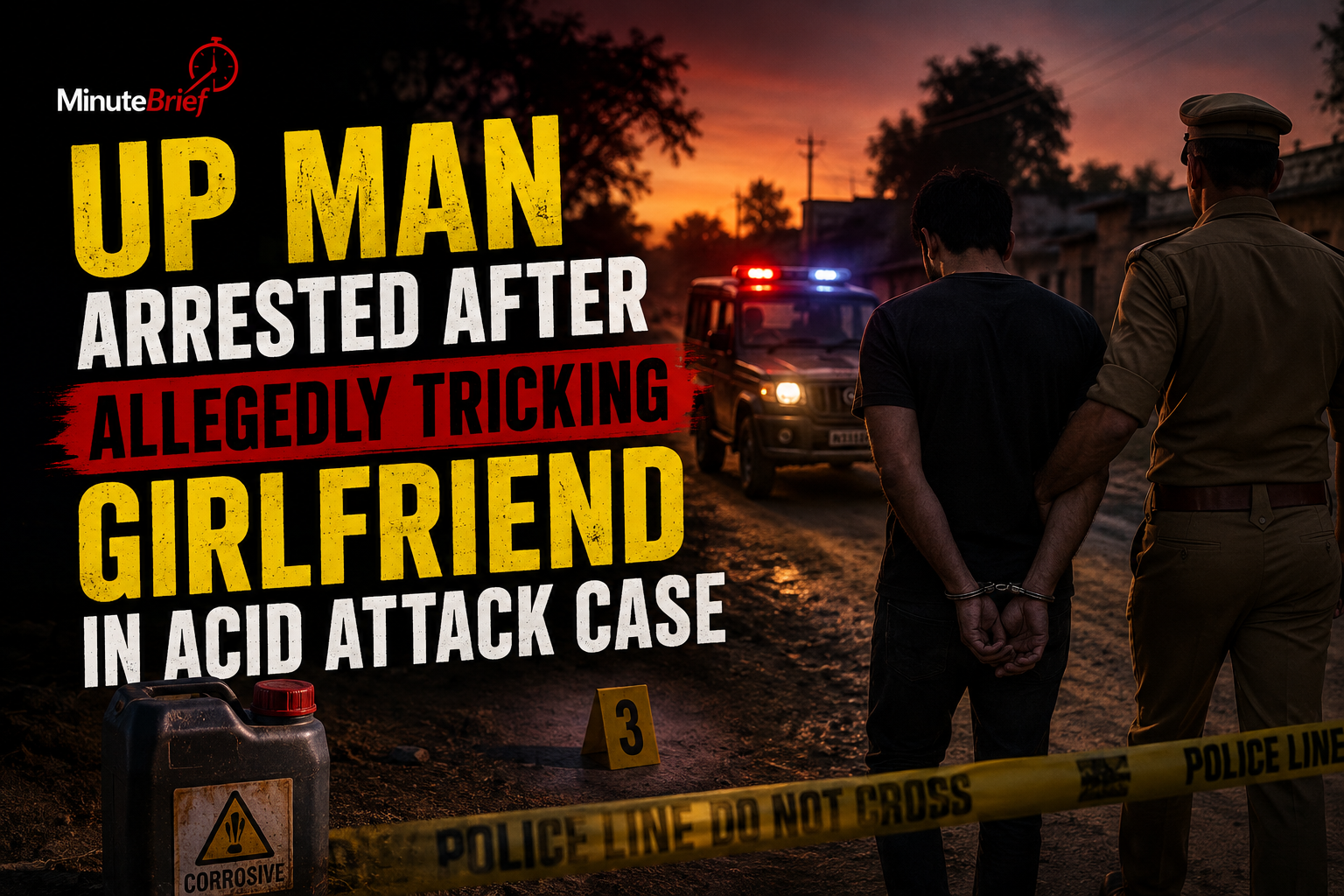 UP Man Arrested for Tricking Girlfriend into Drinking Acid