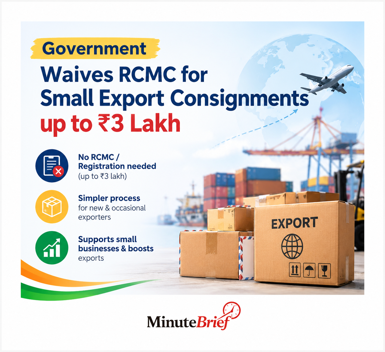 Government Removes Registration Requirement for Small Exporters