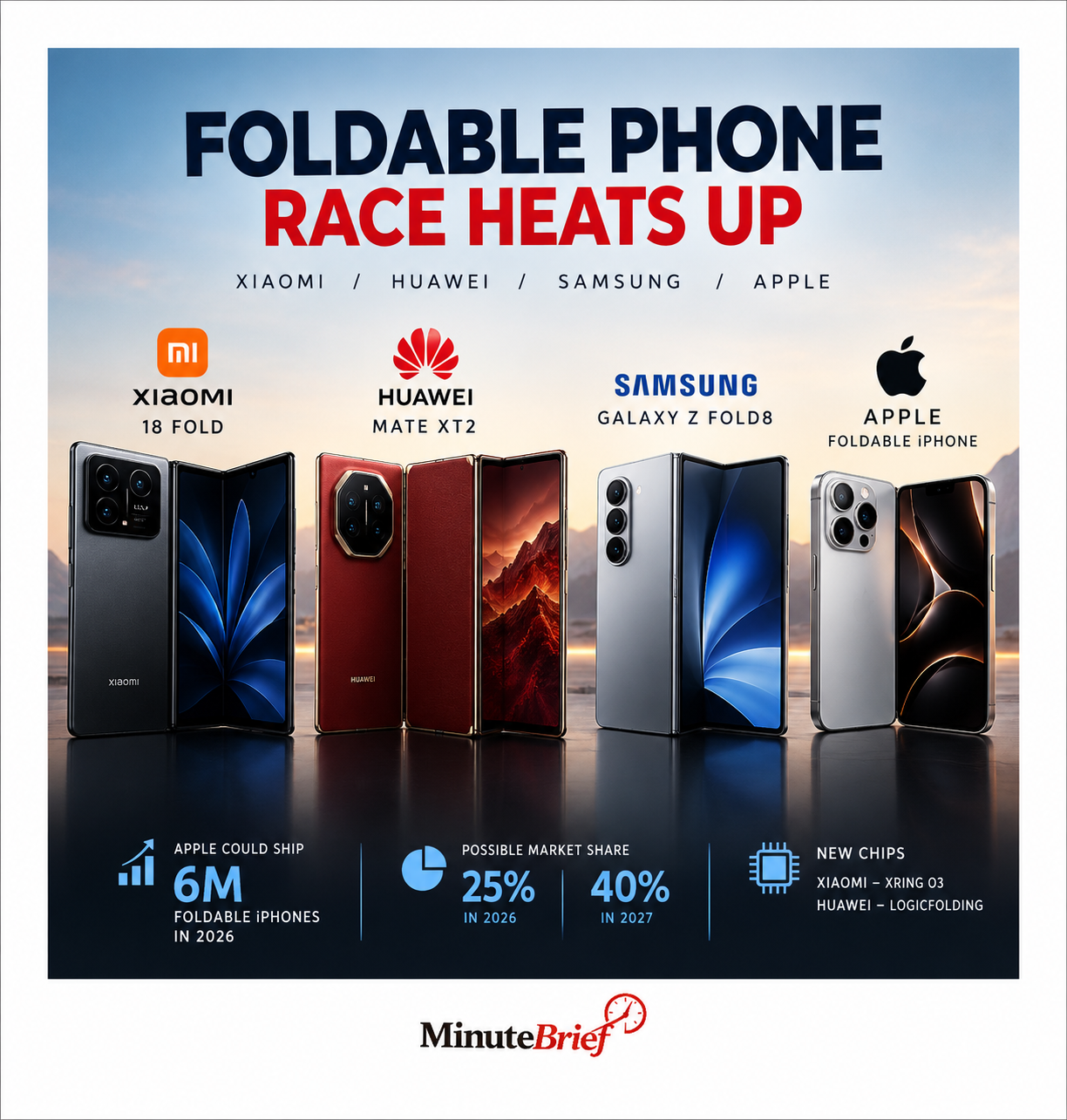 Xiaomi and Huawei launch foldables ahead of Apple's rumored iPhone
