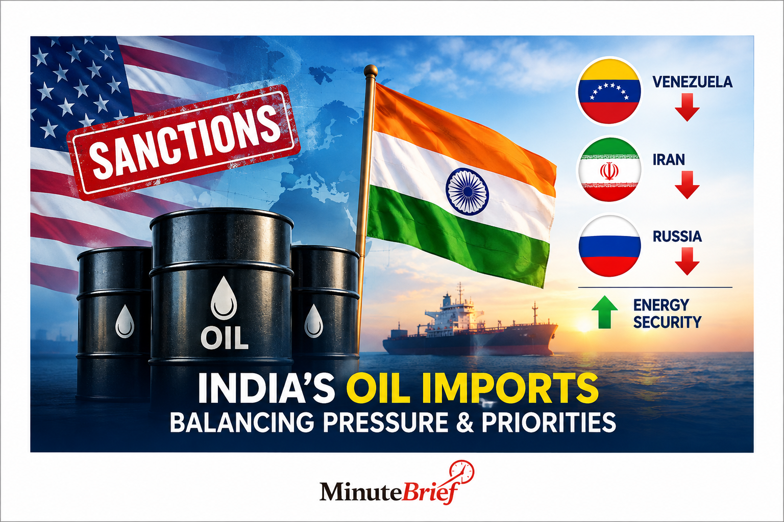 India Has Complied with US on Oil Import Cuts from Venezuela, Iran, Russia