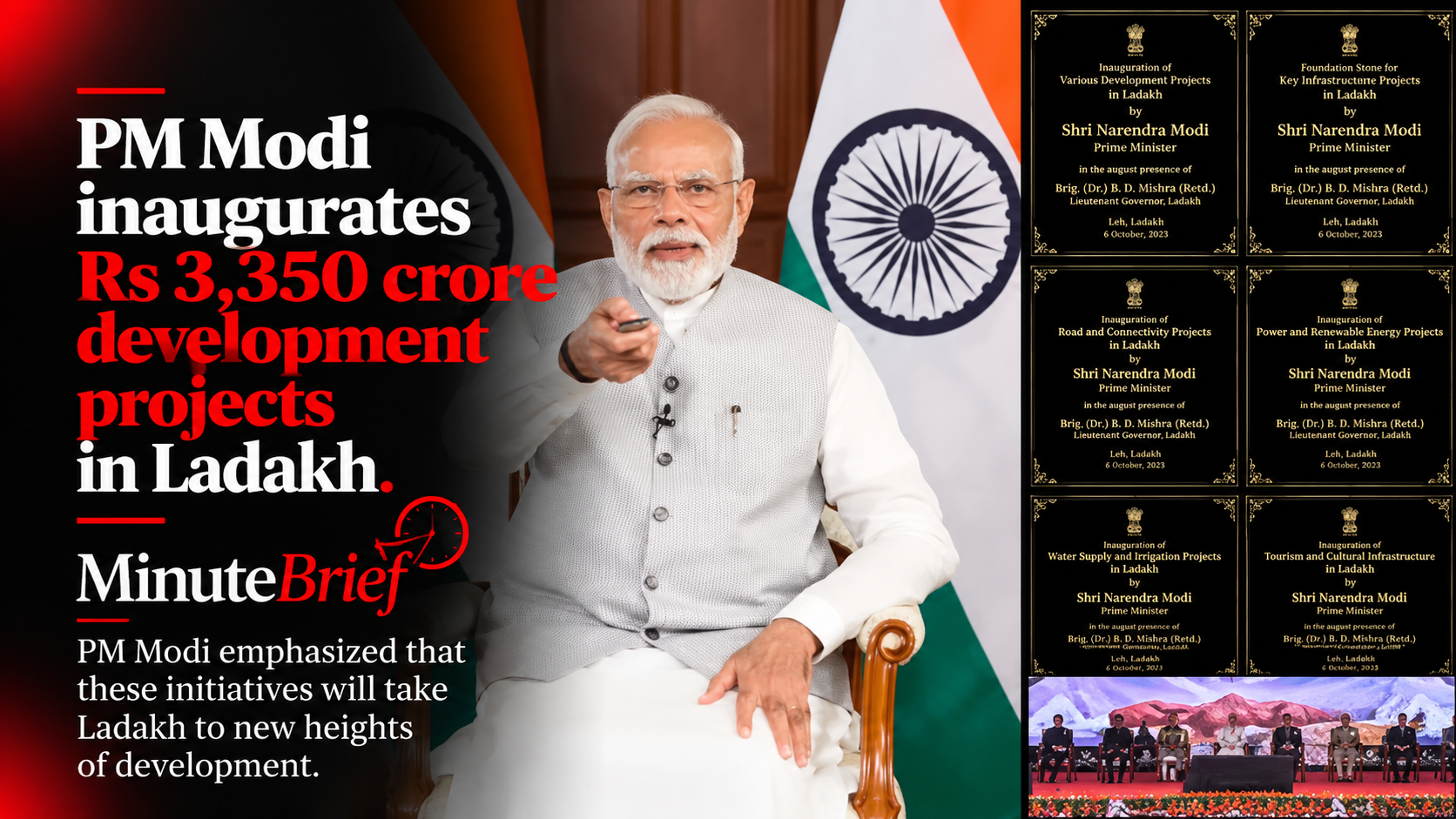 PM Modi inaugurates Rs 3,350 crore development projects in Ladakh
