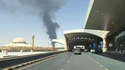 Houthis Launch Missile and Drone Attack on Riyadh, Smoke Seen Near Capital’s Airport