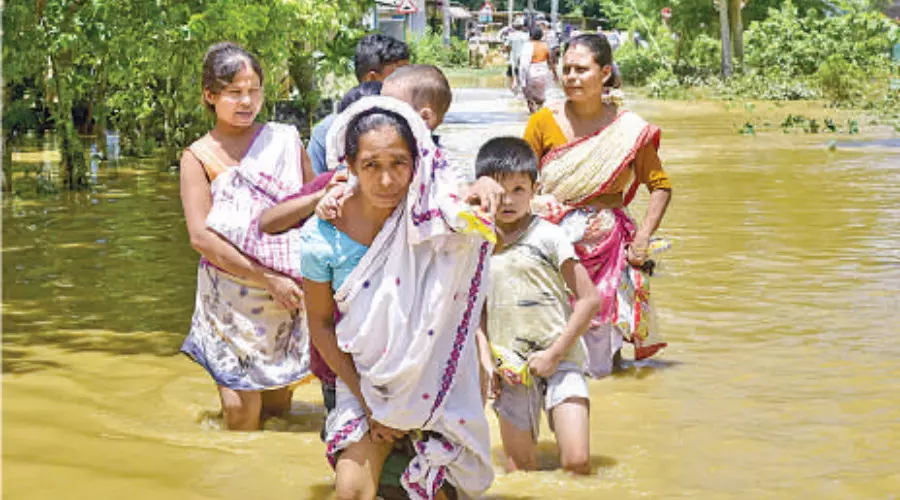 Assam Faces Triple Crisis as Floods, Snake Encounters, Filth and Diseases Surged across the District (Dergaon)
