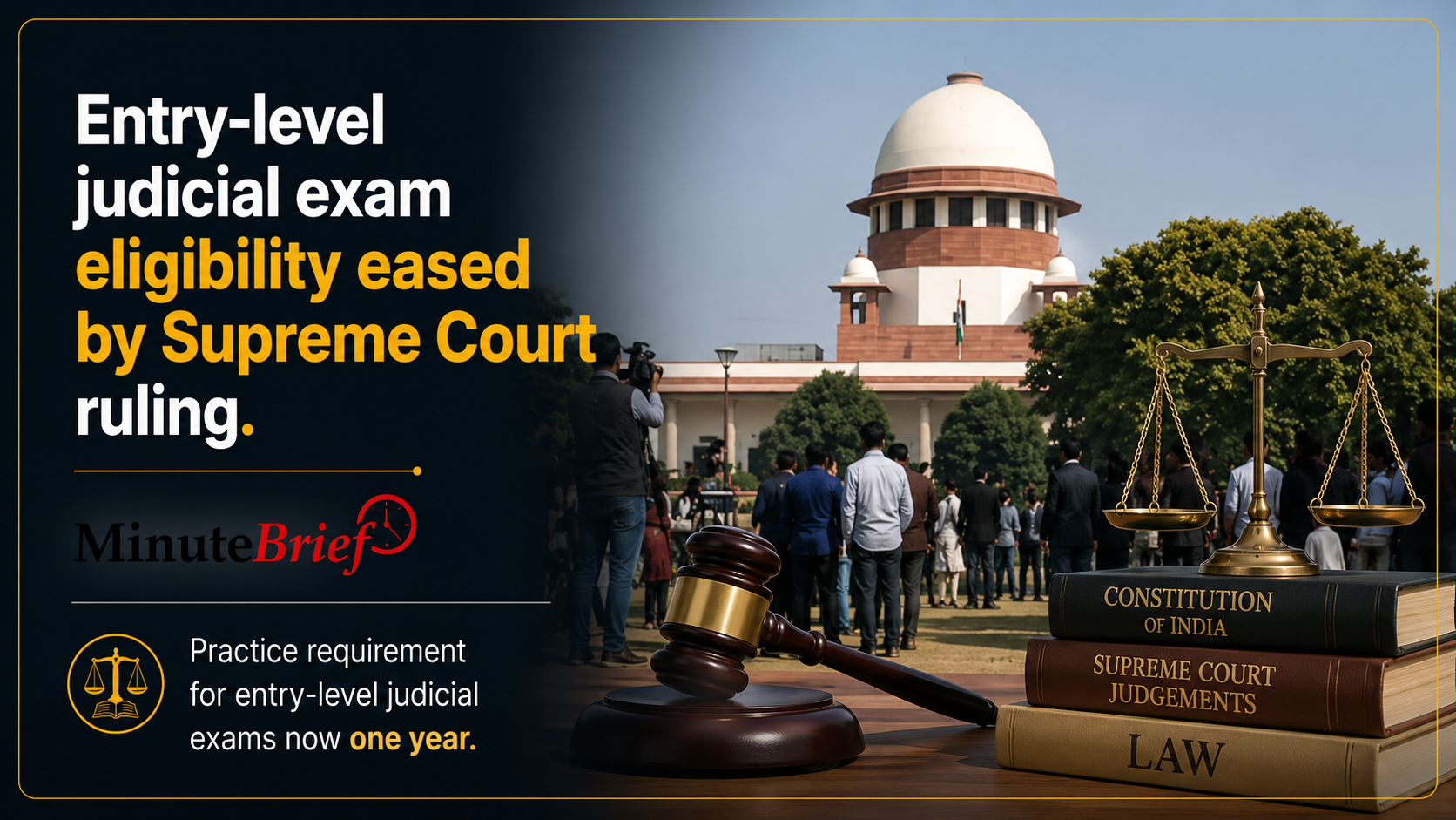 Entry-level judicial exam eligibility eased by Supreme Court ruling