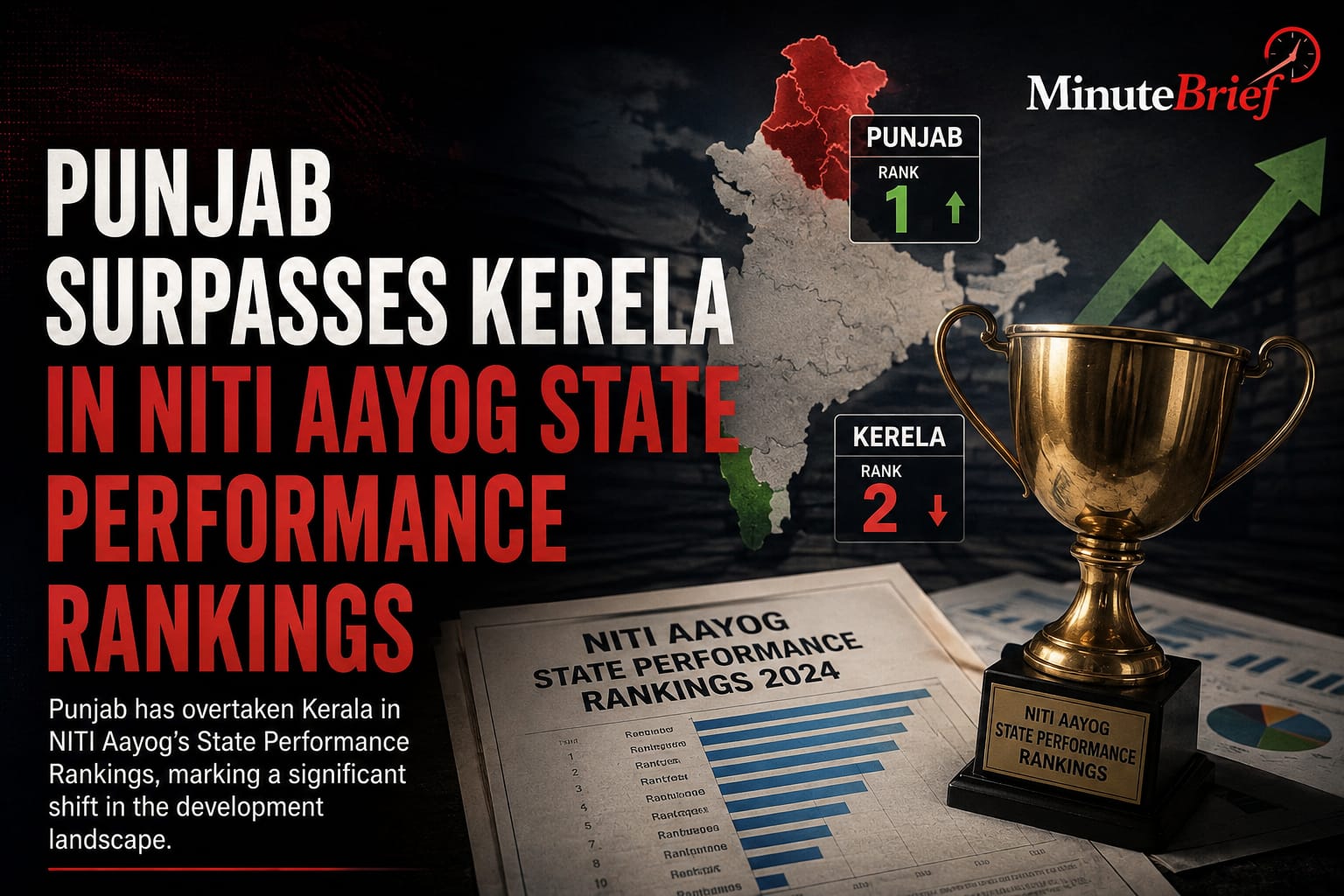 Punjab Surpasses Kerala in NITI Aayog State Performance Rankings
