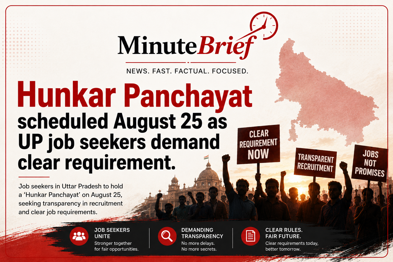 Job Aspirants in Uttar Pradesh to Hold 'Hunkar Panchayat' on August 25 in Demand of Clear and Timely Recruitment Policies