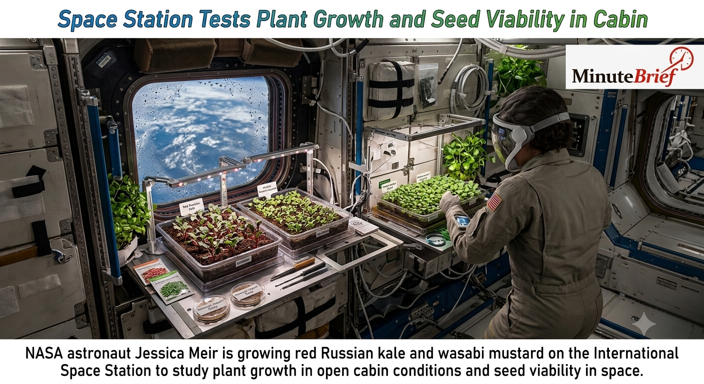 Space Station Tests Plant Growth and Seed Viability in Cabin