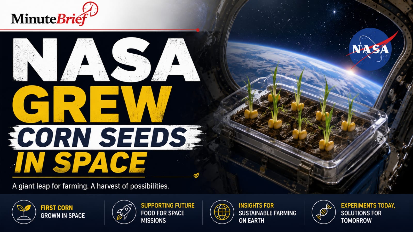 NASA Grew Corn Seeds in Space and Discovered Microgravity Scrambles Their Sense of Direction