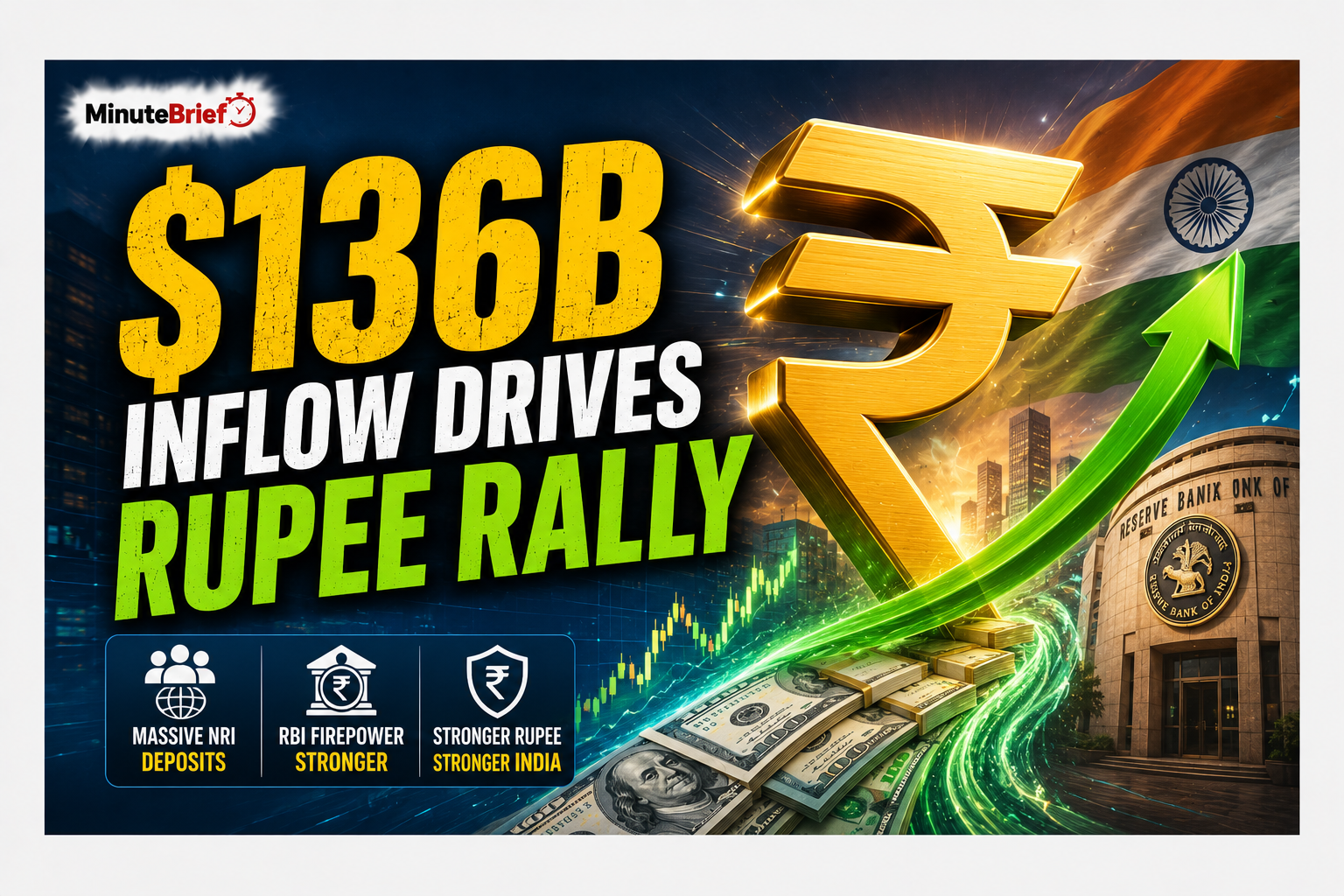 $136B Inflow Drives Rupee Rally