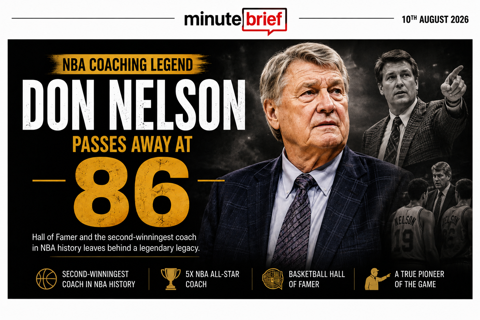 NBA Coaching Legend Don Nelson Passed Away at 86