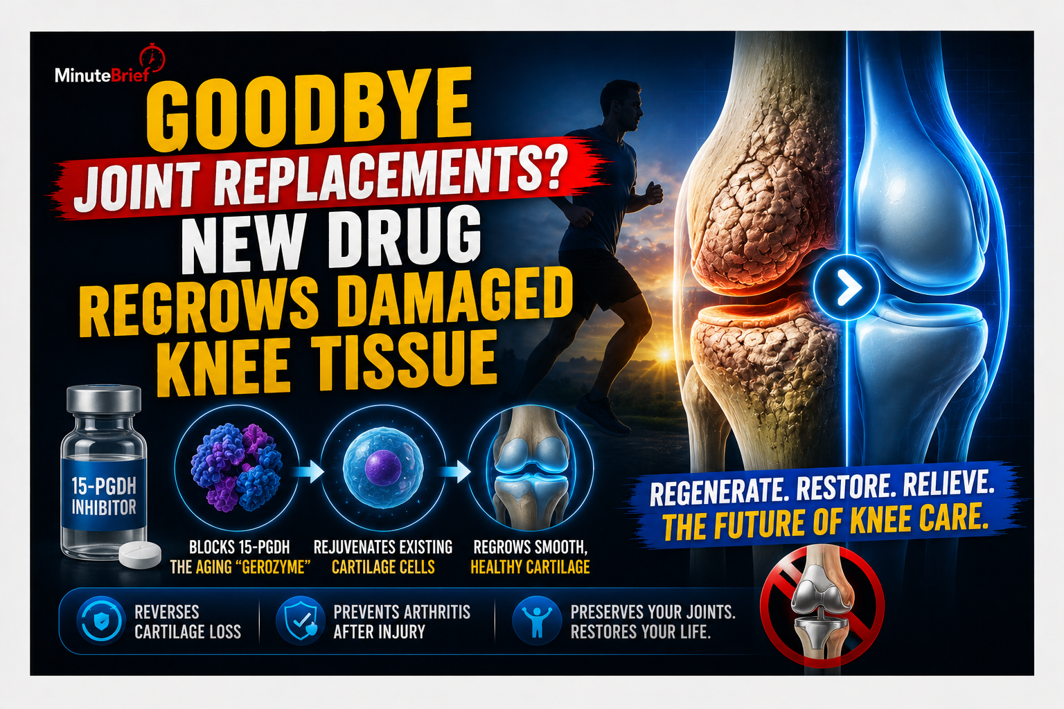 Goodbye Joint Replacements? New Drug Regrows Damaged Knee Tissue