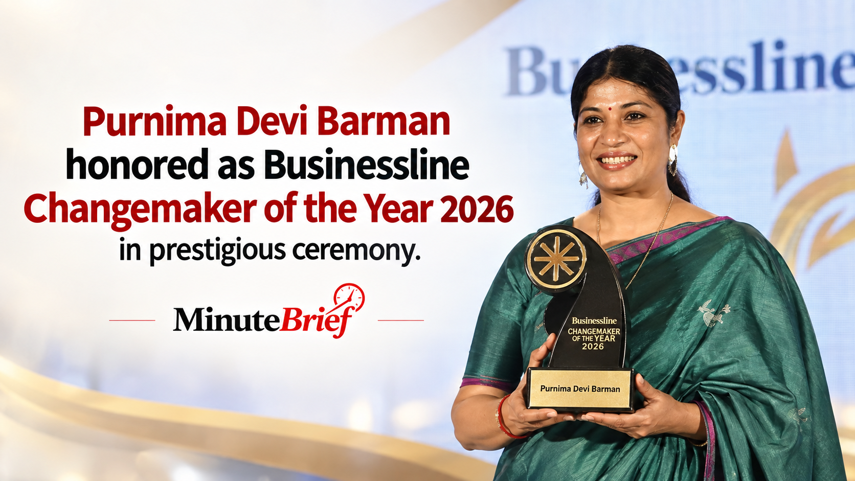 Assam's Dr. Purnima Devi Barman Receives Top Honor at Businessline Changemaker Awards 2026 for Outstanding Social Impact