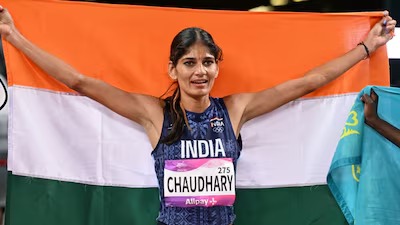 Sub-9:10 Barrier Broken: Parul Chaudhary Shatters National Record to Win Steeplechase Bronze in Nagoya