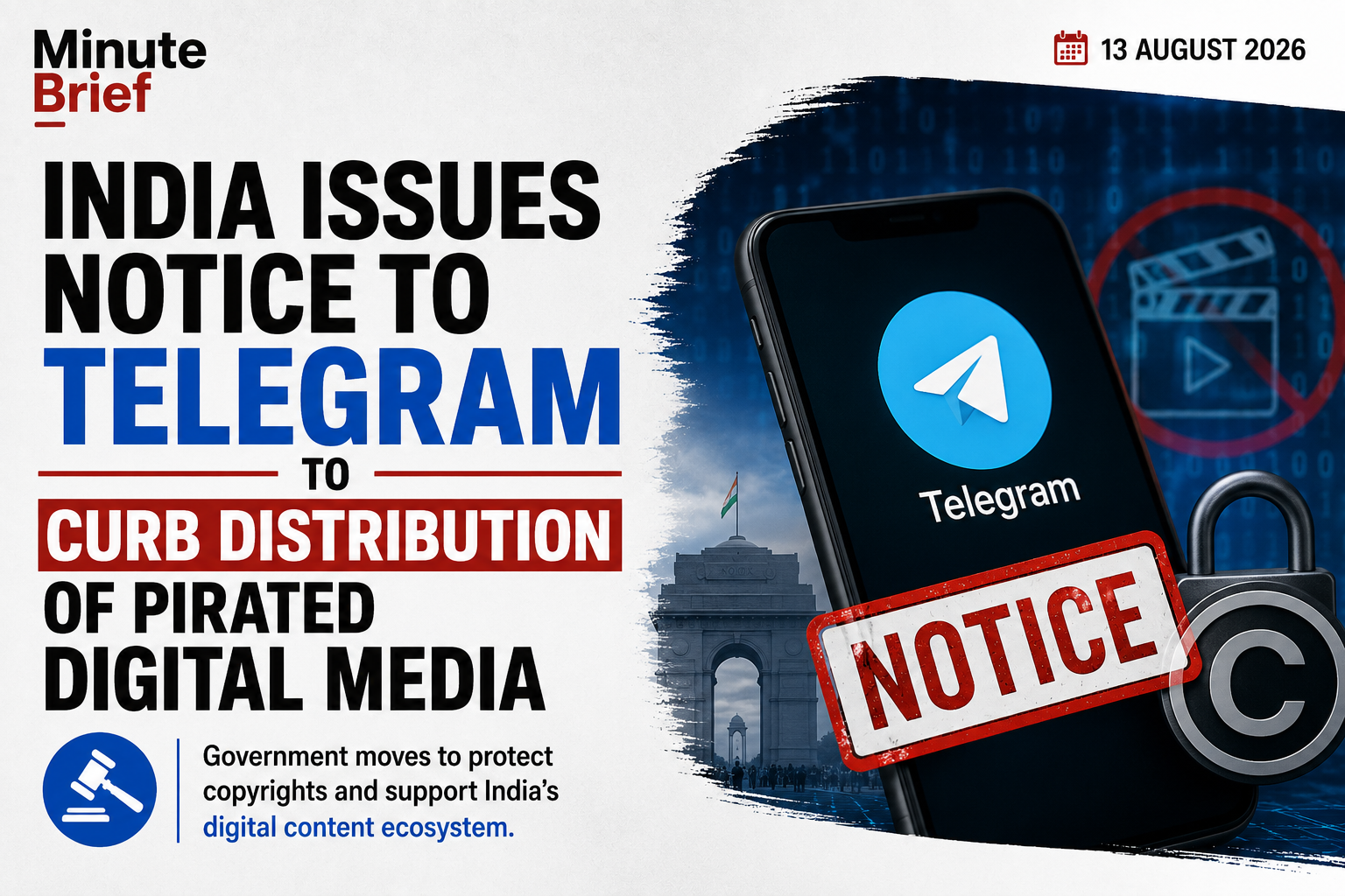India Issues Notice to Telegram to Curb Distribution of Pirated Digital Media
