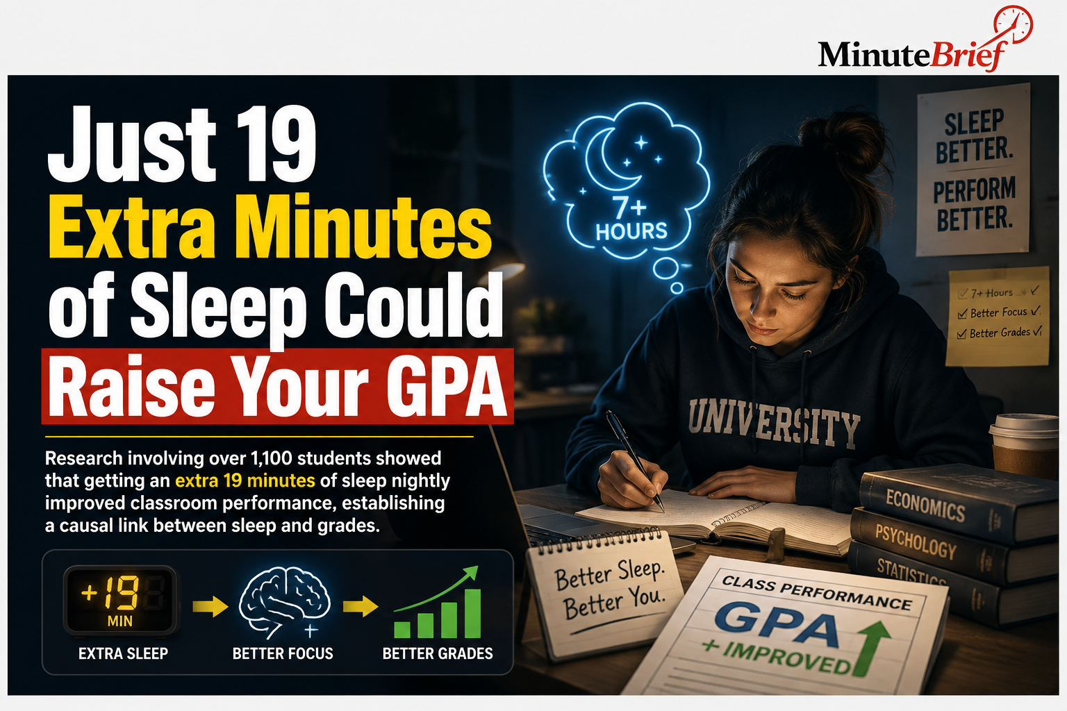 Just 19 Extra Minutes of Sleep Could Raise Your GPA