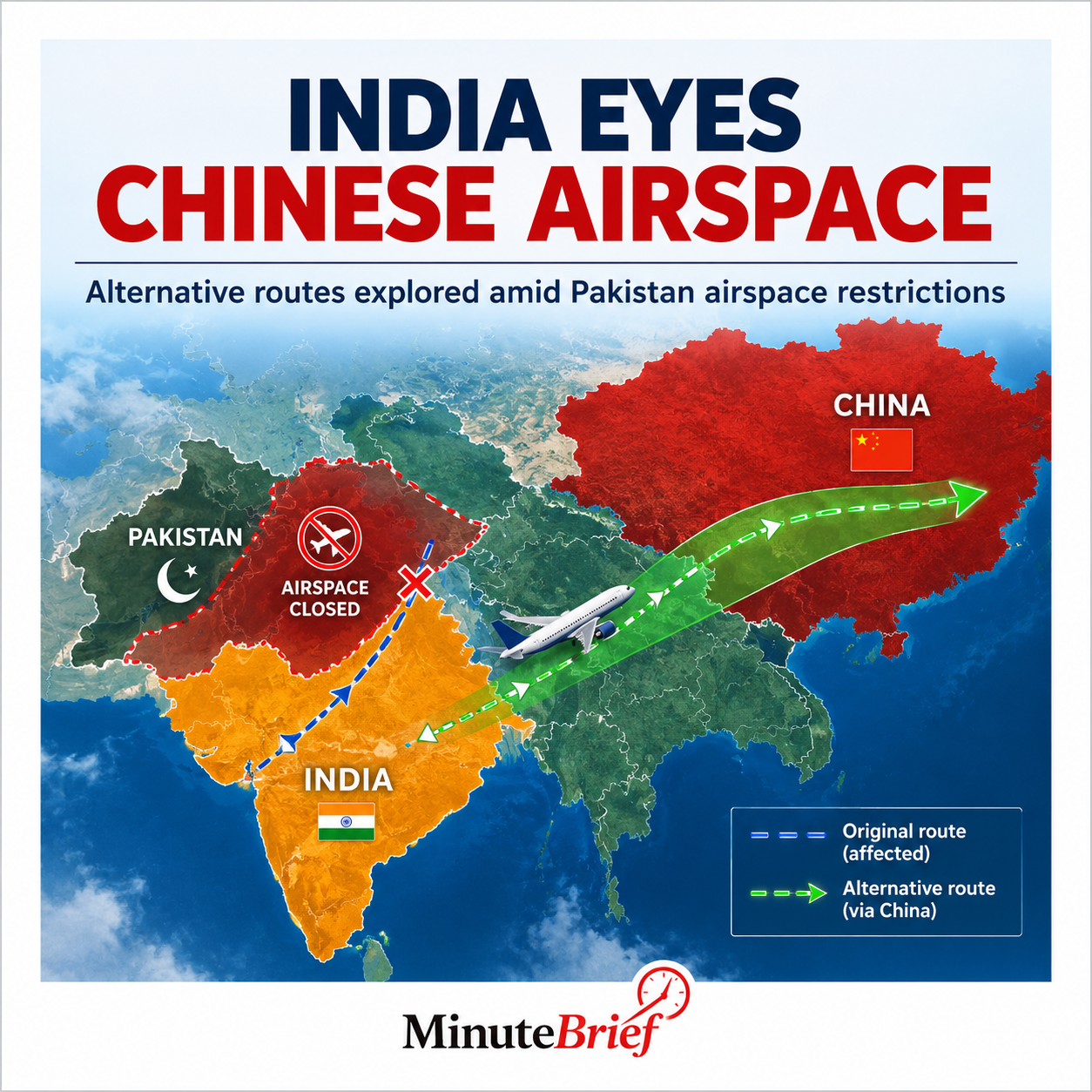 Pakistan airspace closed, India explores China skies for routes
