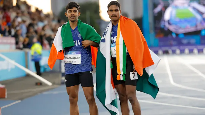 CWG 2026: Gavit, Basil Powered India with Historic 1-2 Finish in Men's 100m T47 Finals
