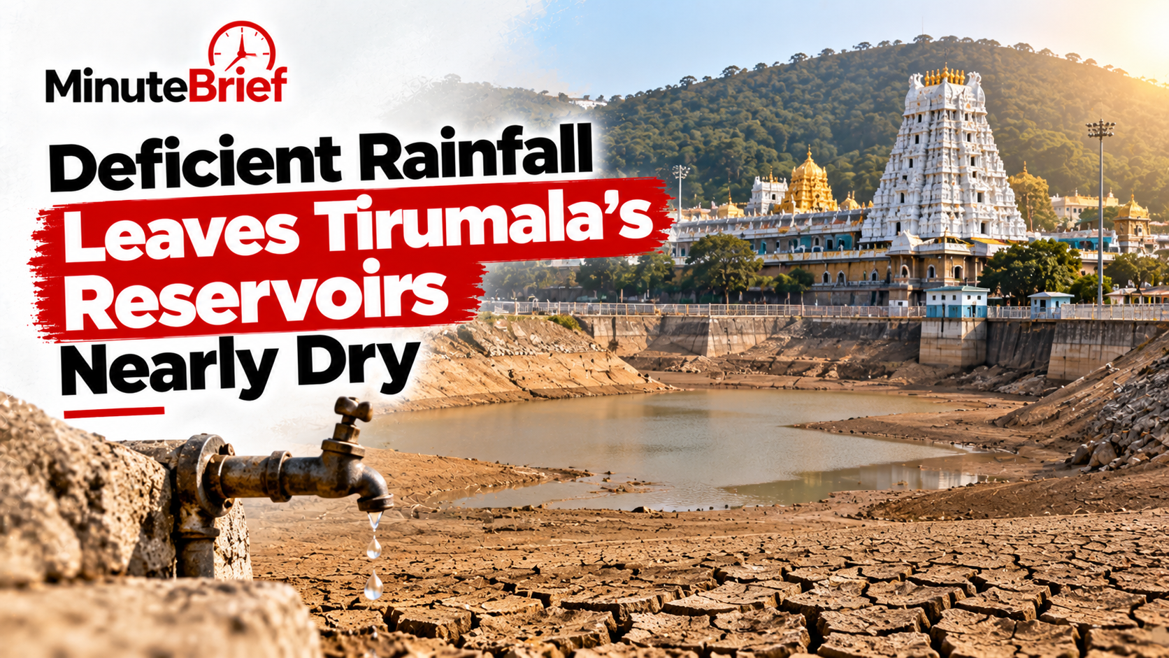 Deficient Rainfall Leaves Tirumala's Reservoirs Nearly Dry