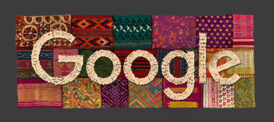 Google Doodle Celebrates India's 80th Independence Day with Textile Art