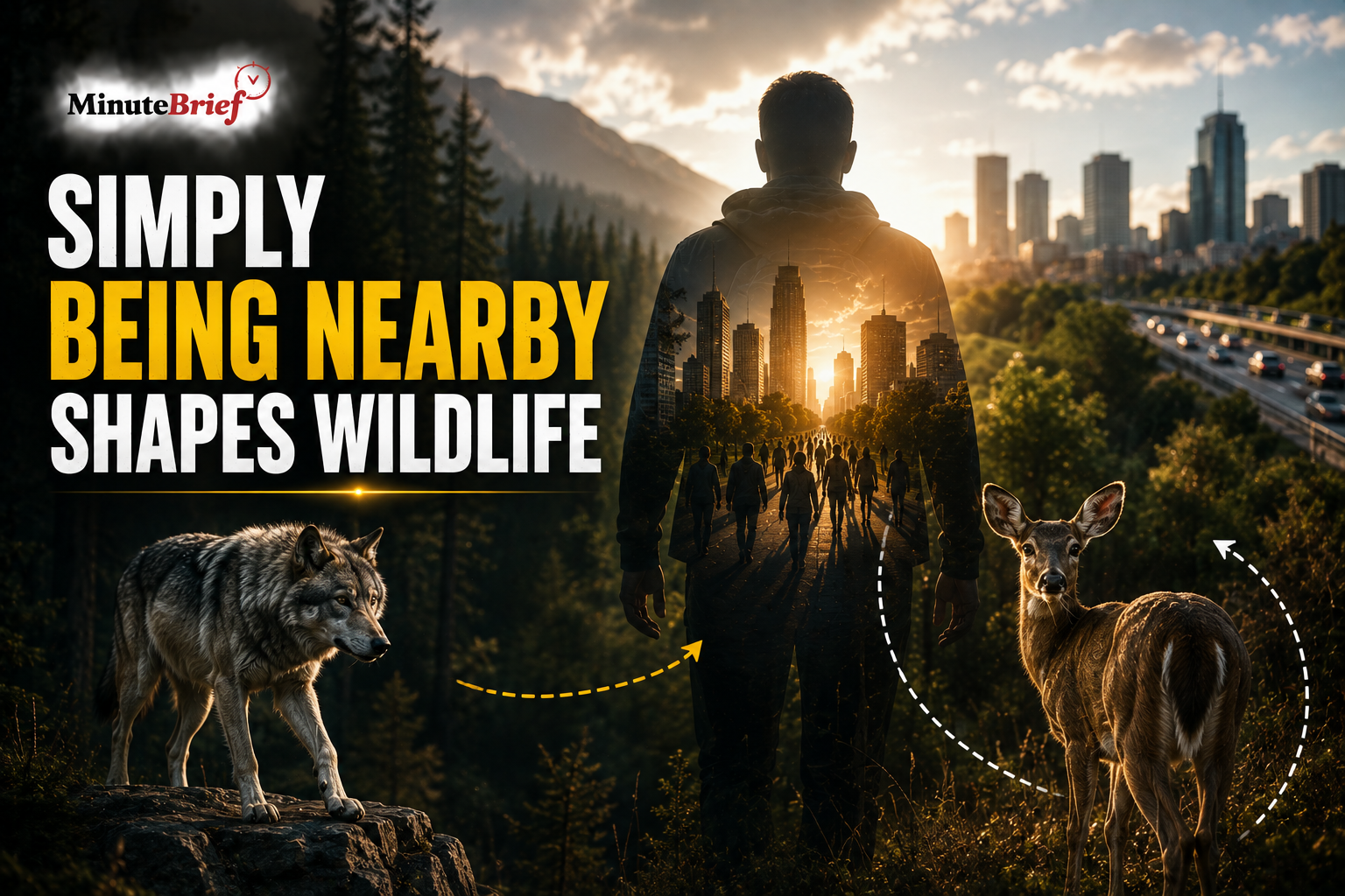 Simply Being Nearby Shapes Wildlife
