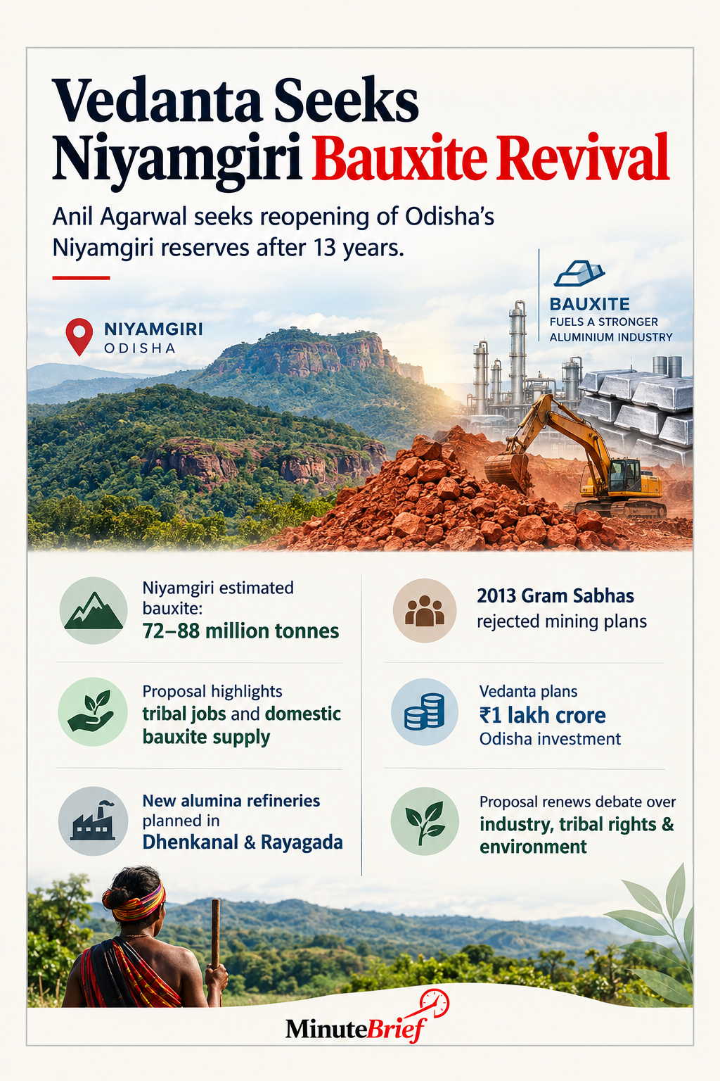Vedanta seeks Niyamgiri mining revival, pitches ₹1 lakh crore Odisha investment