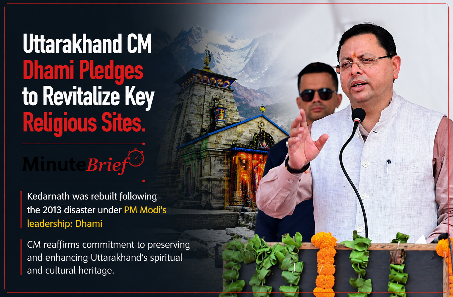Uttarakhand CM Dhami pledges to revitalize key religious sites