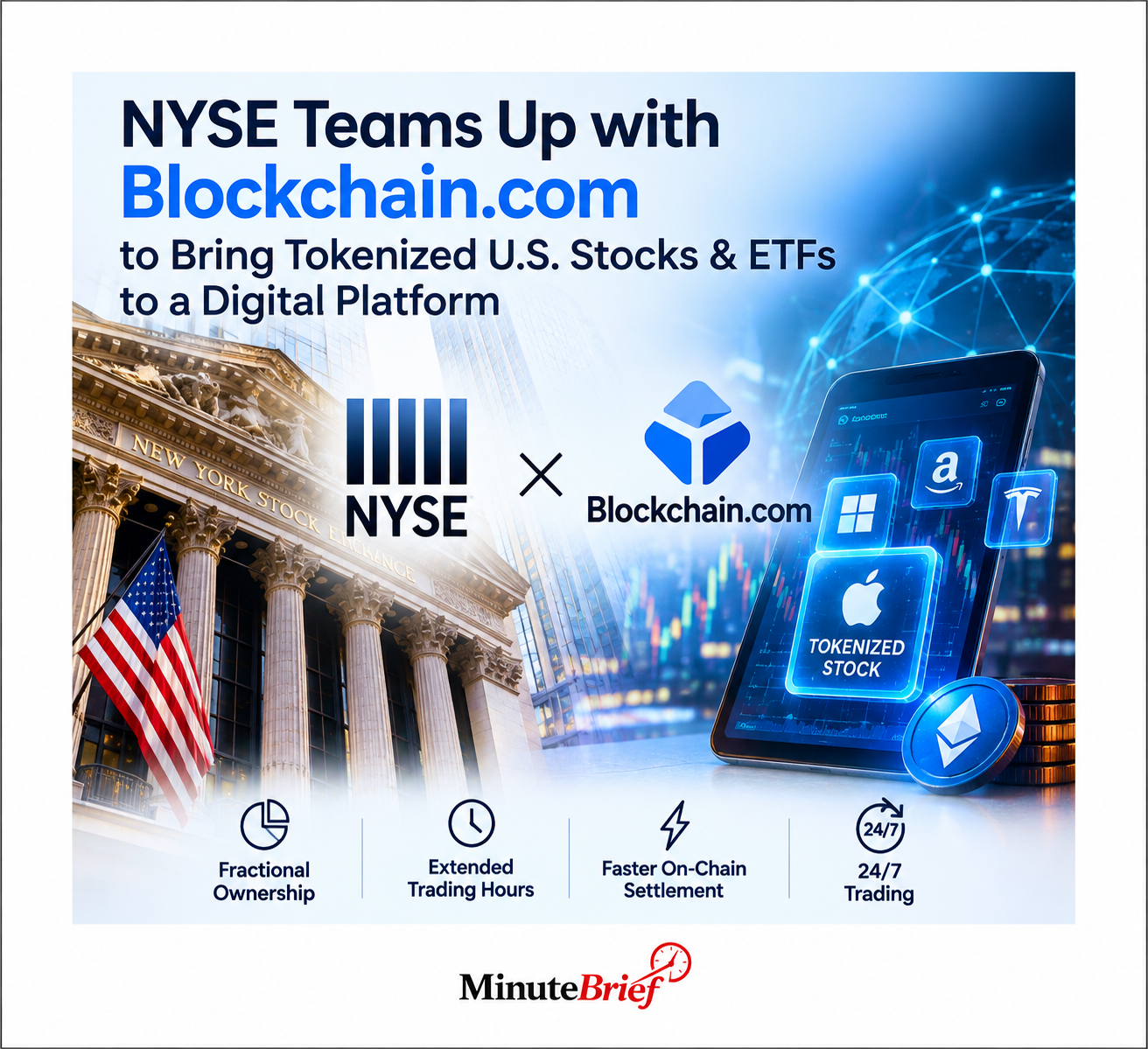 NYSE collaborates with Blockchain.com to access crypto investors