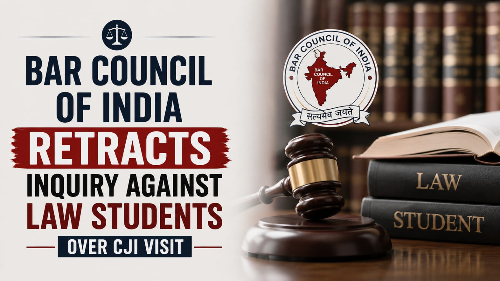 Bar Council of India Retracts Inquiry Against Law Students Over CJI Visit