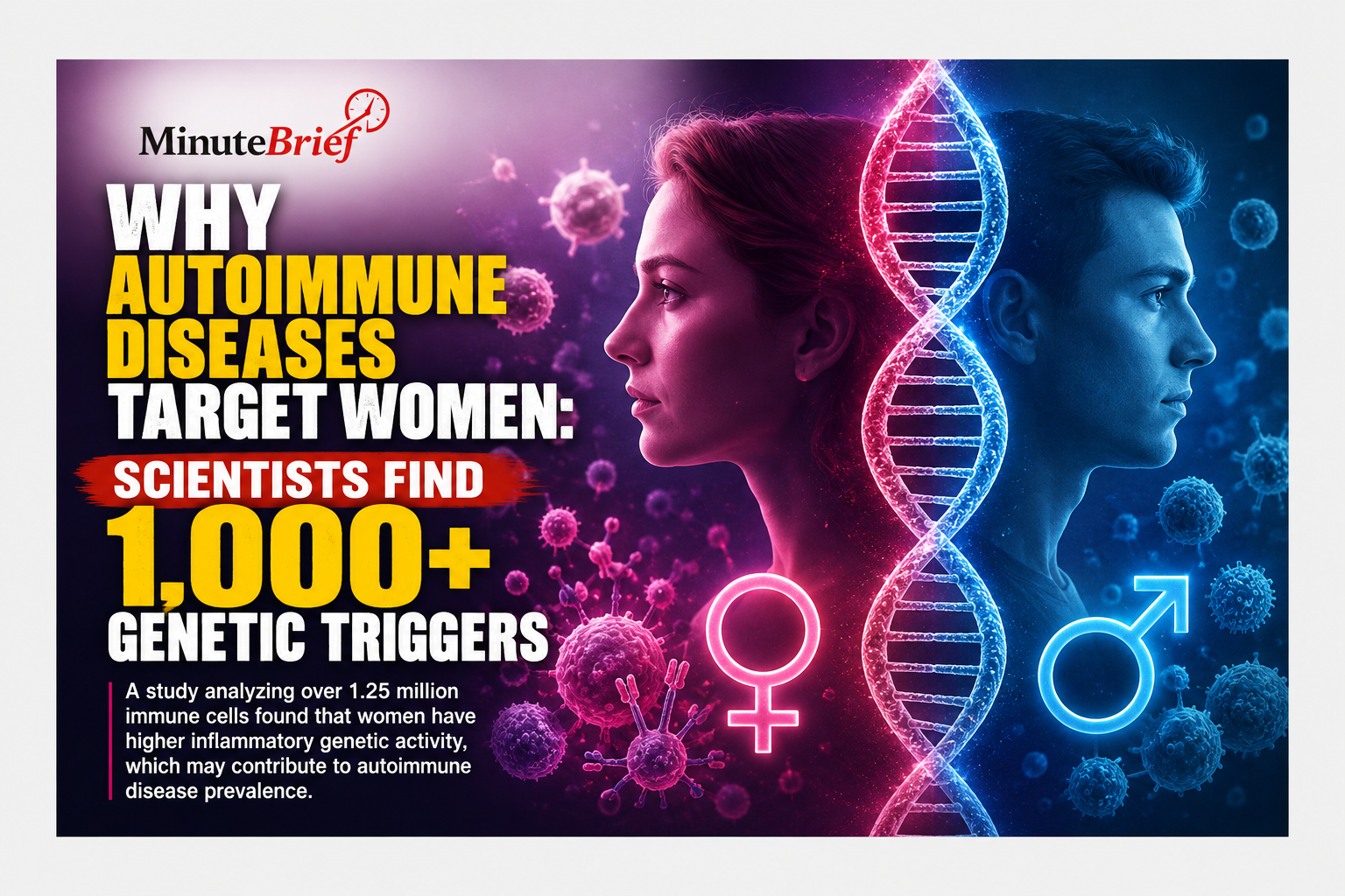Why Autoimmune Diseases Target Women: Scientists Find 1,000+ Genetic Triggers