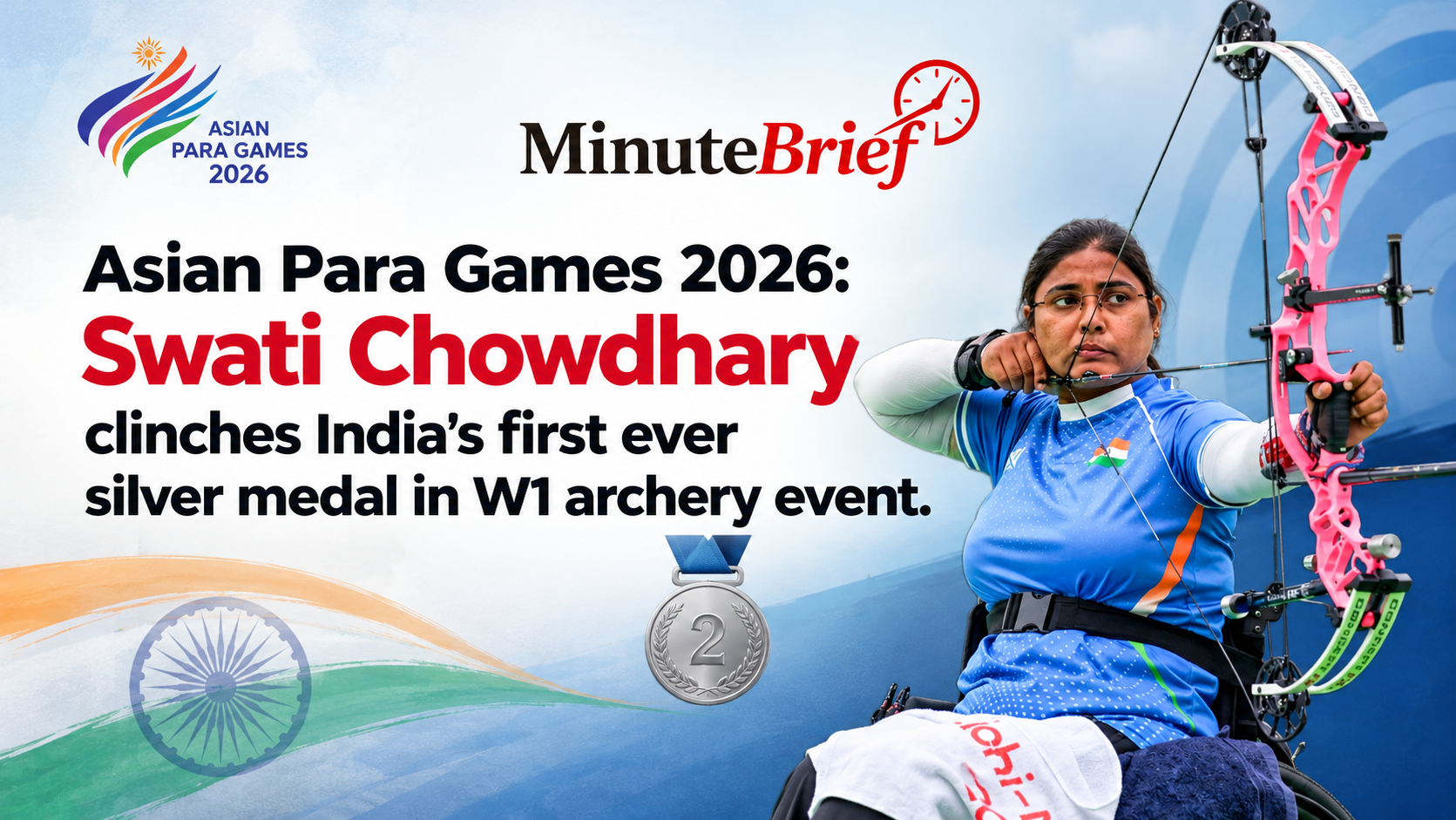 India's Para Archery Milestone Achieved as Swati Chaudhary Wins Silver in W1 Category at Asian Para Games 2026
