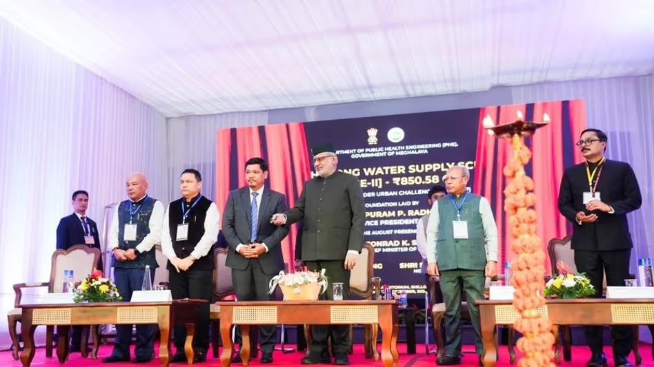 Vice President C. P. Radhakrishnan Lays Foundation Stones for ₹1,010-Crore Infrastructure Projects in Meghalaya
