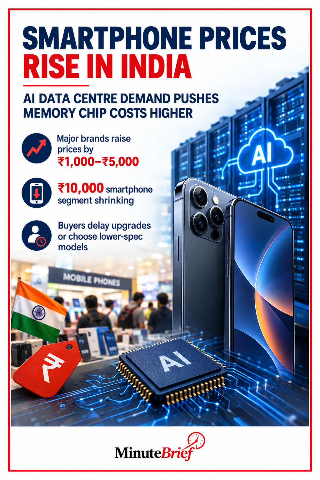 AI-led phone price hikes persist, hitting Indian customers