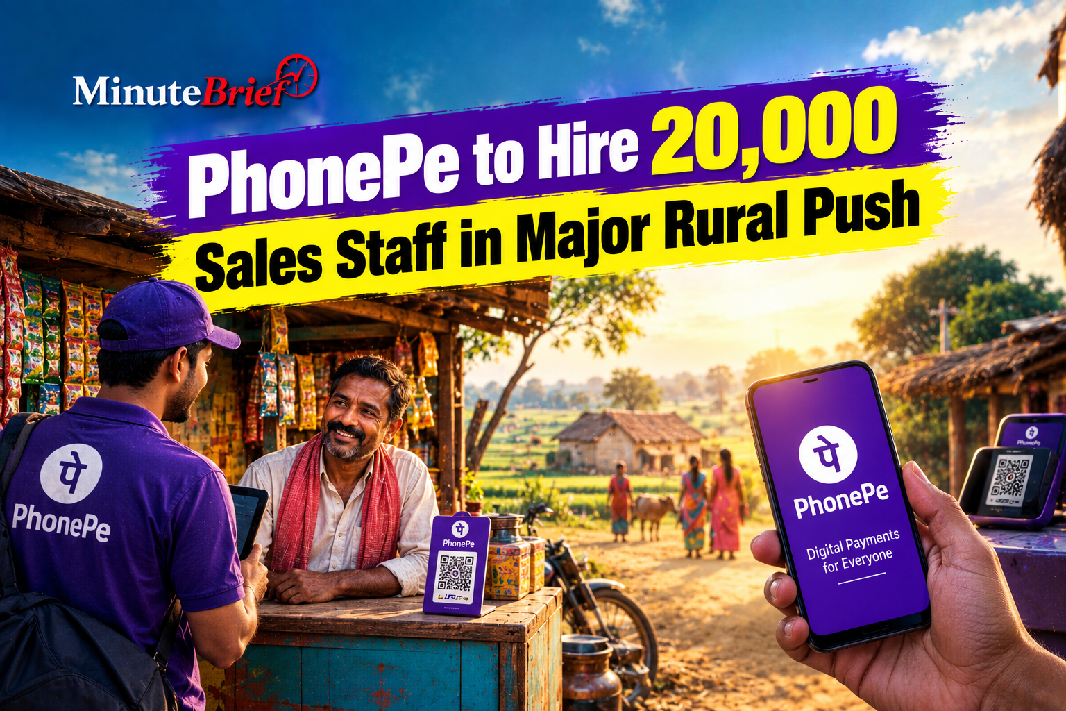 PhonePe to Hire 20,000 Sales Staff in Major Rural Push