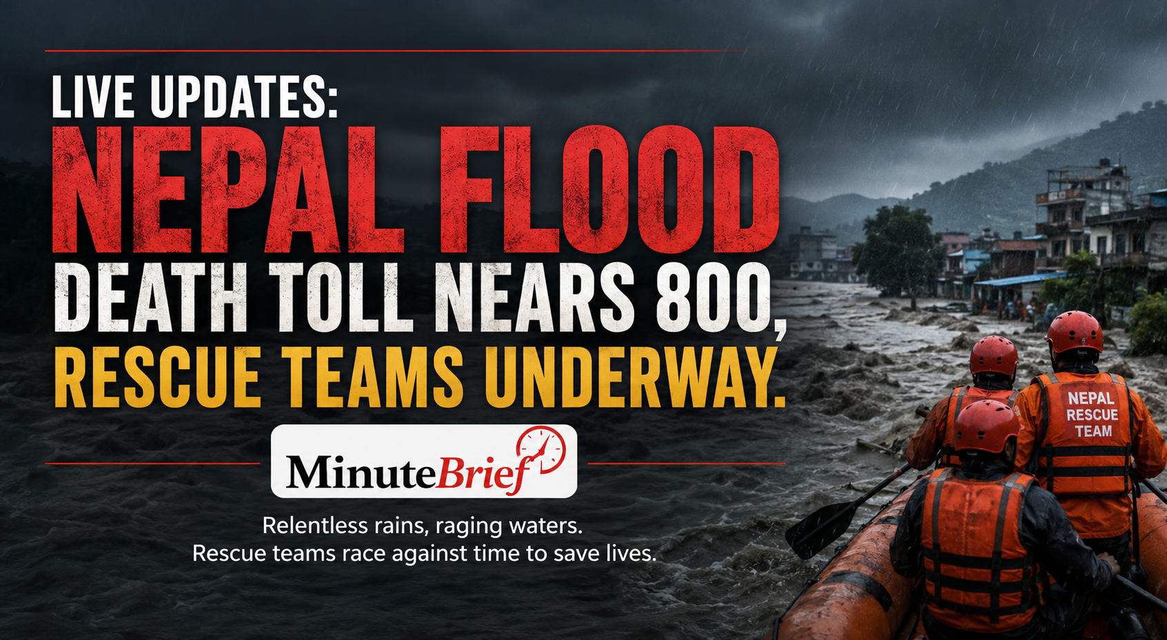LIVE UPDATES DAY 6: Nepal Flood Death Toll Nears 800, Rescue Teams Struggle Amid Challenging Conditions
