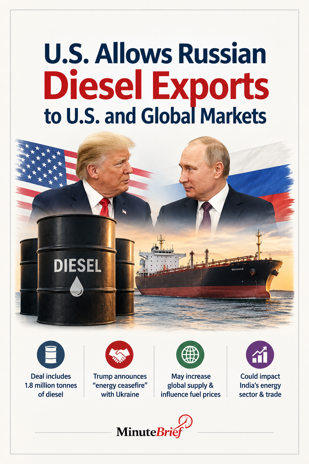 U.S.-Russia diesel deal impacts global and Indian markets