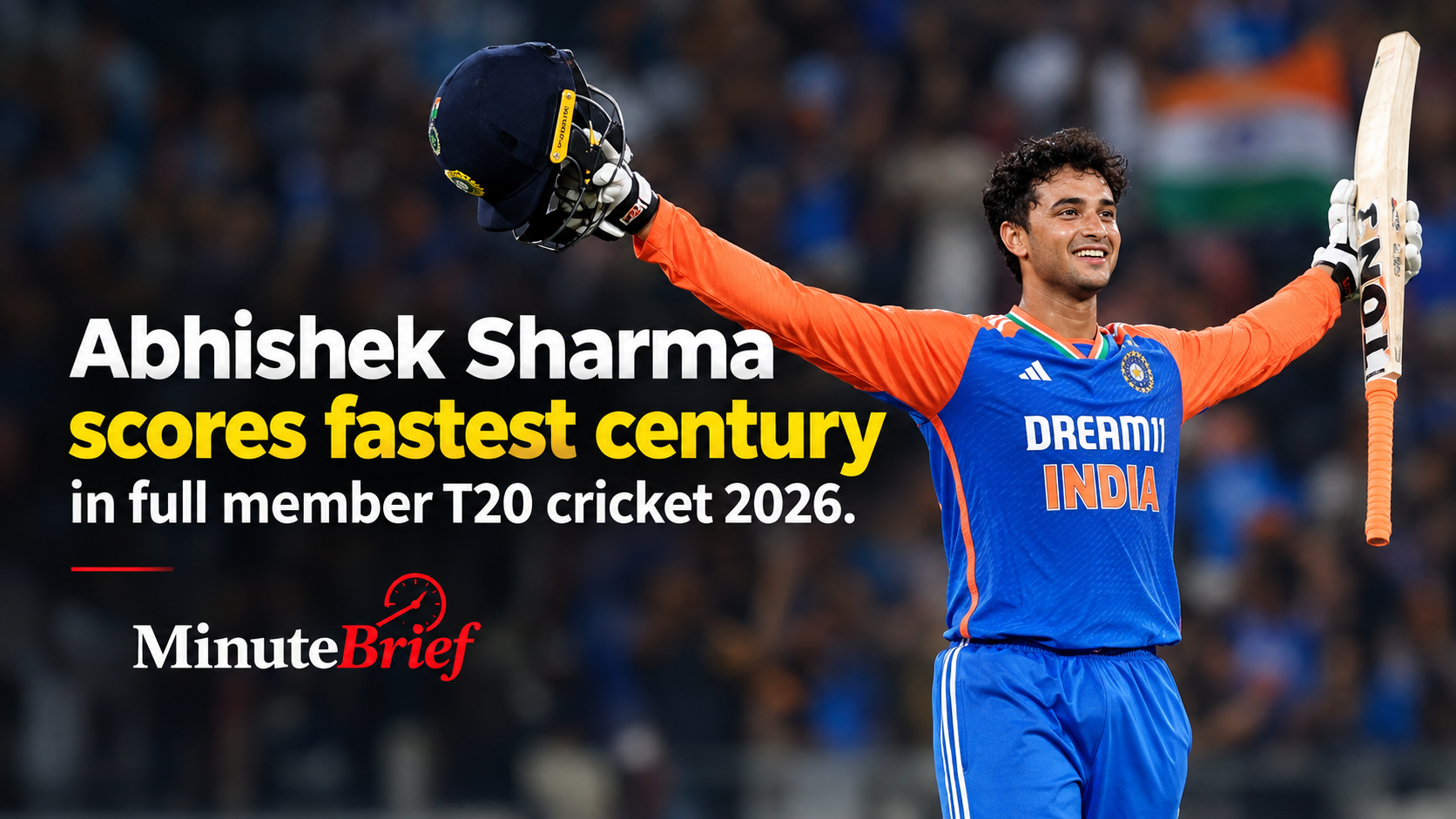 Abhishek Sharma Scores Blazing 108 off 34 balls, Breaks Rohit Sharma's T20 Century Record