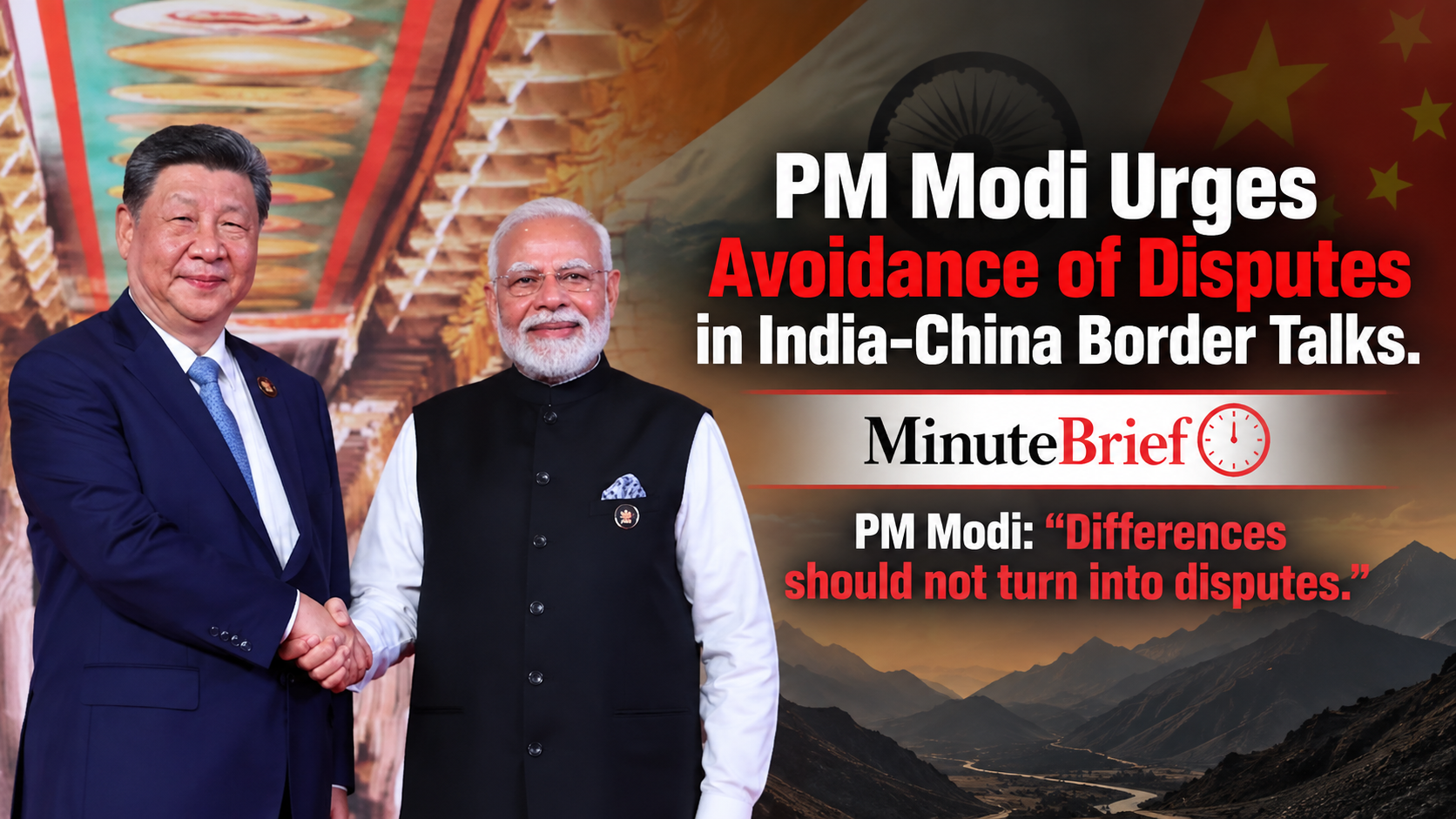 PM Modi Urges Avoidance of Disputes in India-China Border Talks