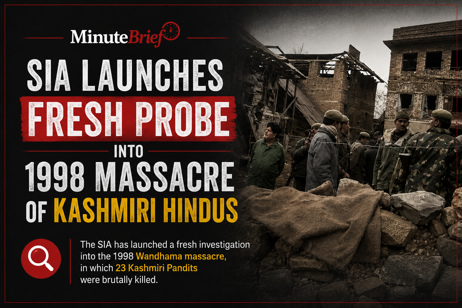 SIA Launches Fresh Probe into 1998 Massacre of Kashmiri Hindus