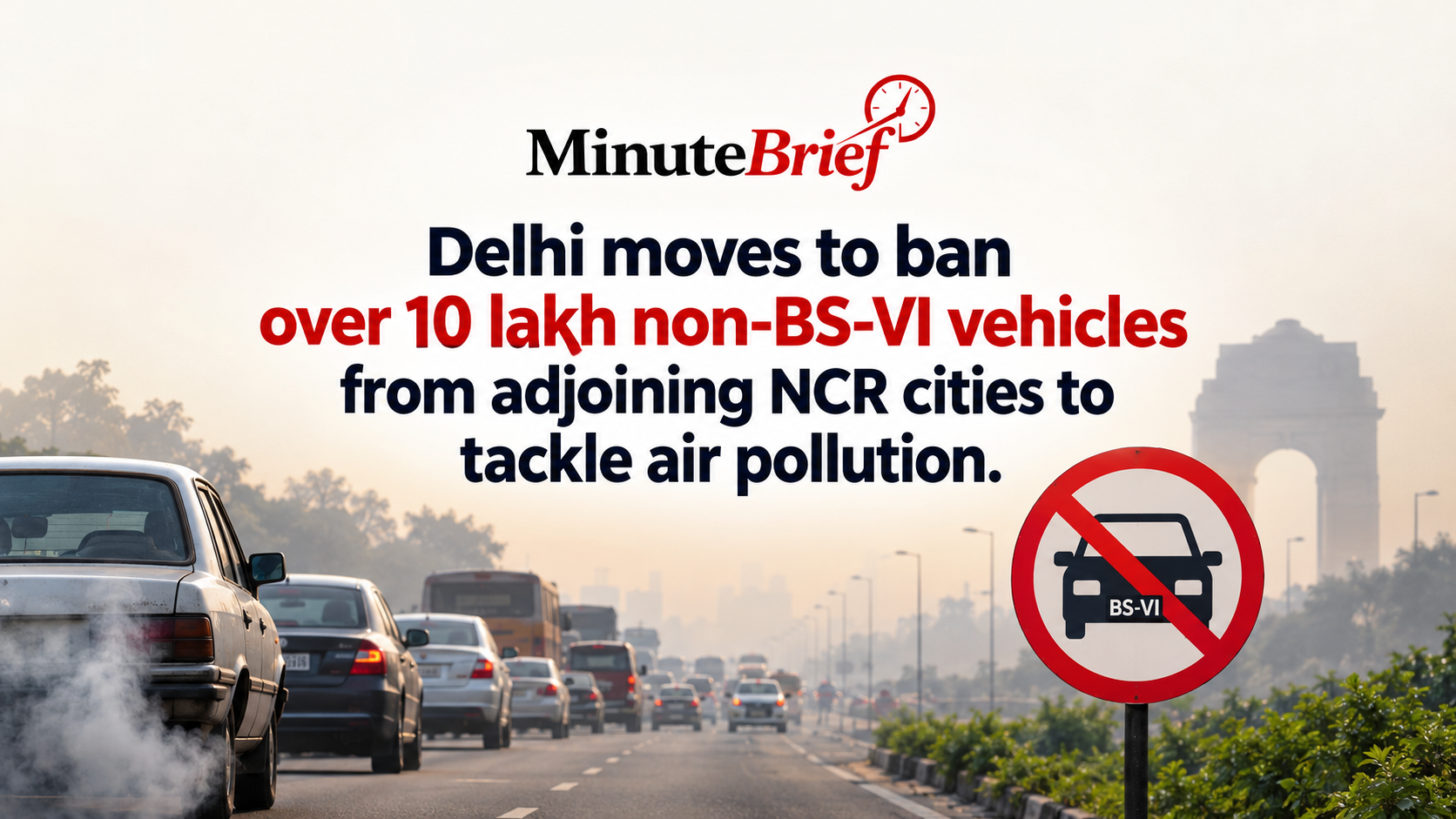Over 10 lakh non-BS-VI vehicles from Gurgaon, Noida, Ghaziabad Targeted in New Delhi Pollution Control Ban