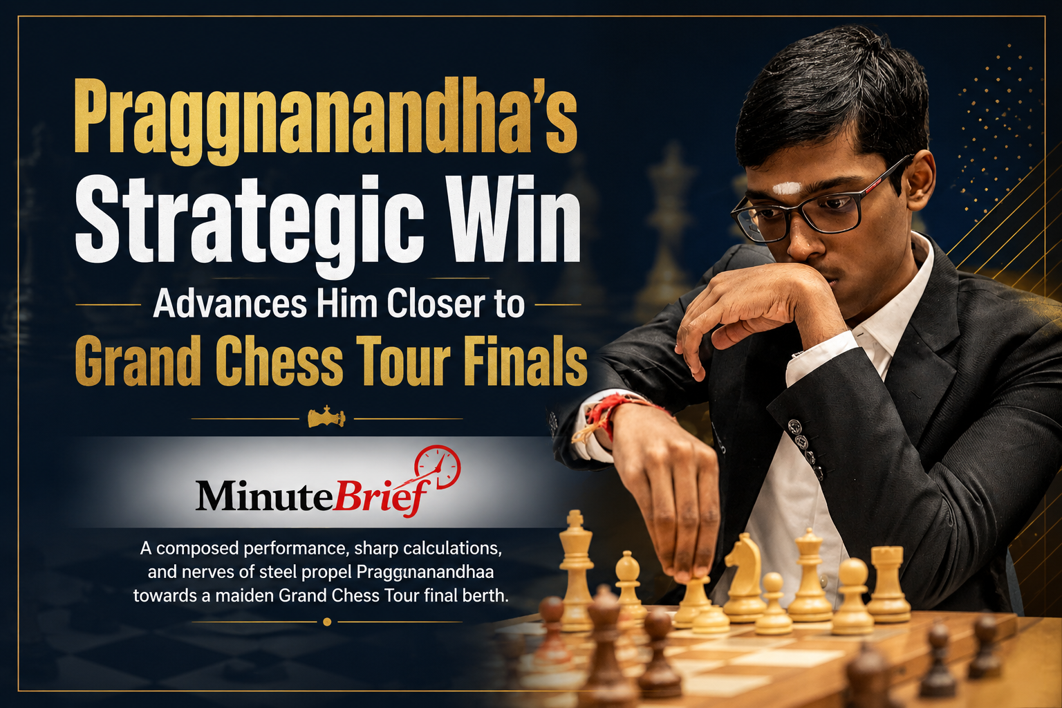 Praggnanandhaa Claims Vital Victory Over Keymer to Strengthen Grand Chess Tour 2026 Finals Bid