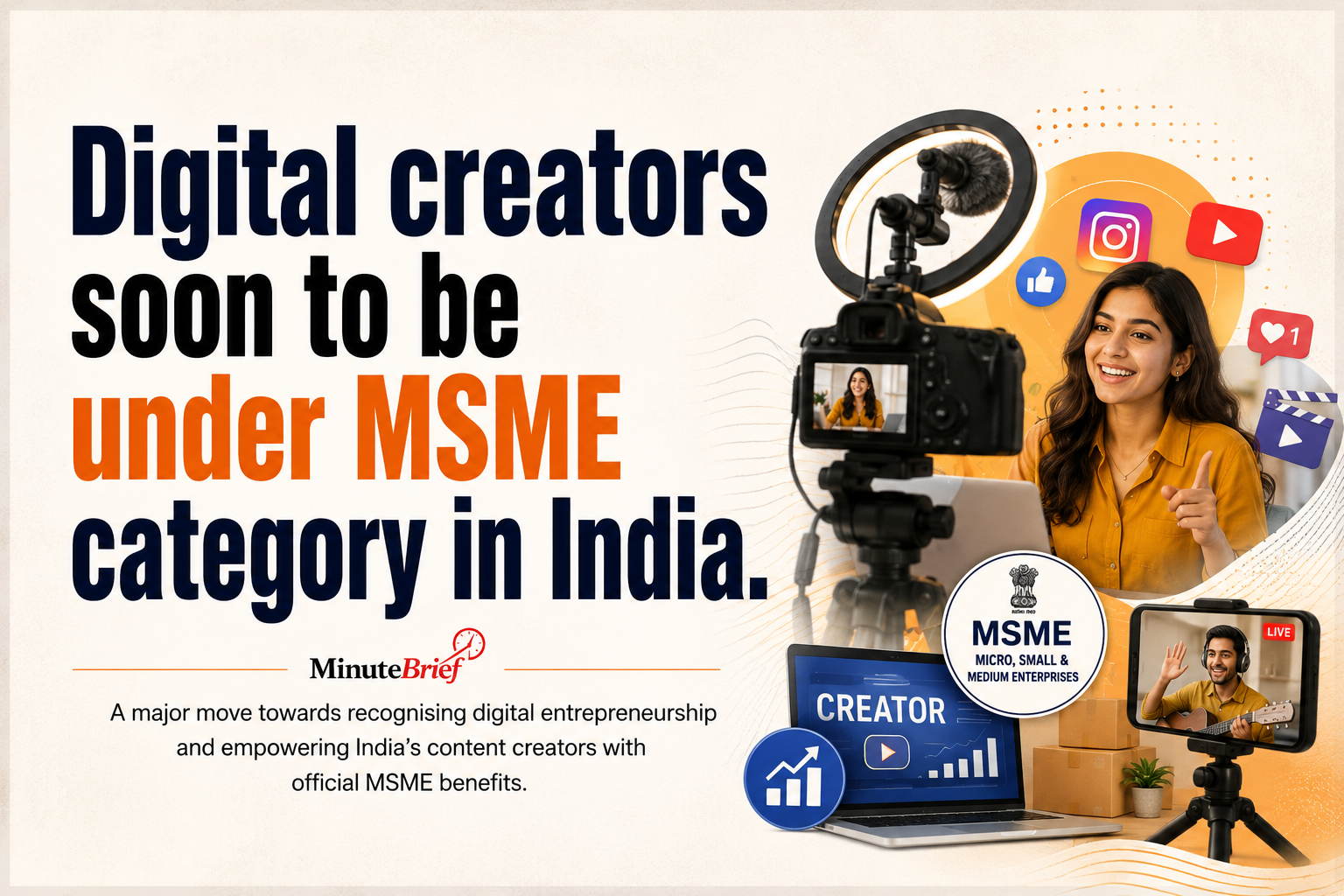 Resolution Move to Include Digital Creators Under MSME Category in India